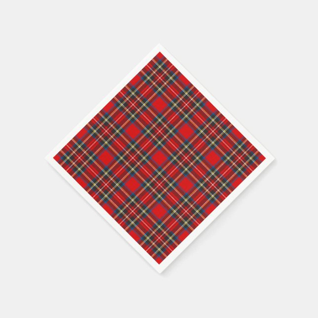 Royal Stewart Tartan Play Scottish Mönster Pappersservett (Hörn)