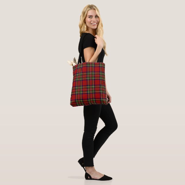 Royal Stewart Tartan Play Scottish Mönster Tygkasse (På modell)