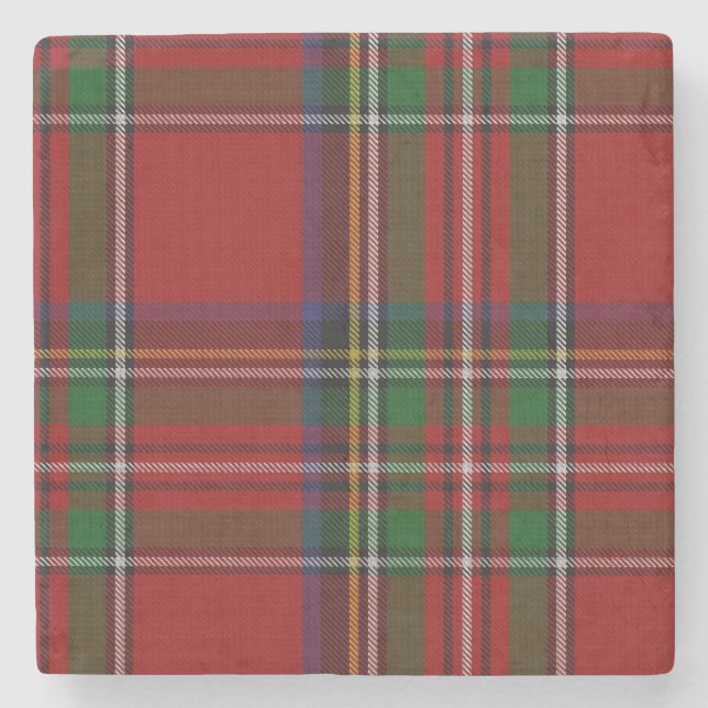 Royal Stewart Tartan Play Stone Underlägg (Framsidan)