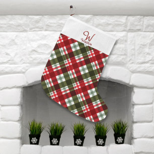 Royal Stewart Tartan Play Stor Julstrumpa