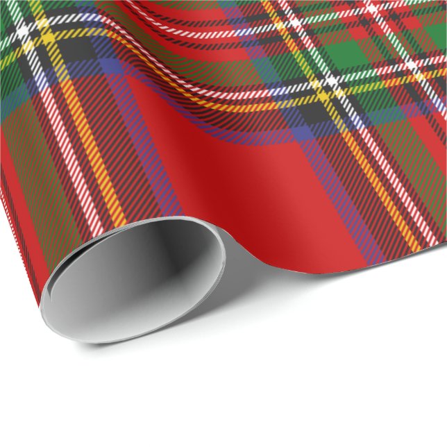 Royal Stewart Tartan Presentpapper (Rullad Hörn)