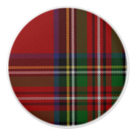 Royal Stewart Tartan Pset Drawer Drag av dragkraft Knopp