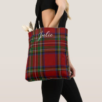 Royal Stewart Tartan Red Grönt Play Mönster