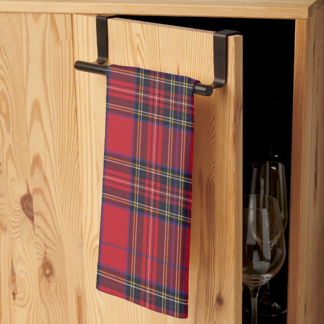 Royal Stewart Tartan Red Play Kökshandduk (Thirds Fold)