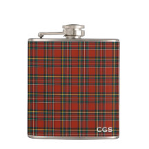 Royal Stewart Tartan Red Scottish Plade Monogram