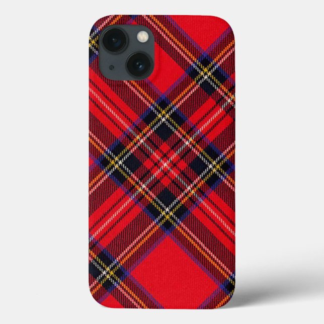Royal Stewart tartan röd svart pläd (Baksida)