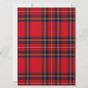 Royal Stewart tartan röd svart pläd