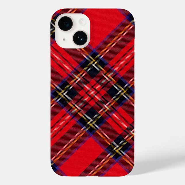 Royal Stewart tartan röd svart pläd (Baksida)