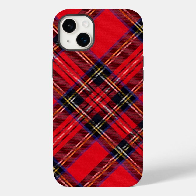 Royal Stewart tartan röd svart pläd (Baksida)
