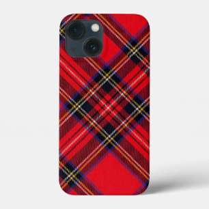 Royal Stewart tartan röd svart pläd