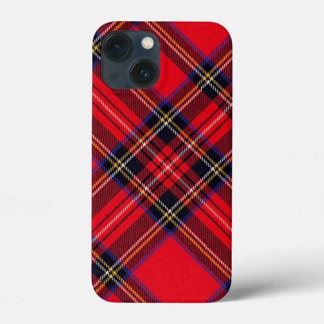 Royal Stewart tartan röd svart pläd (Baksida)
