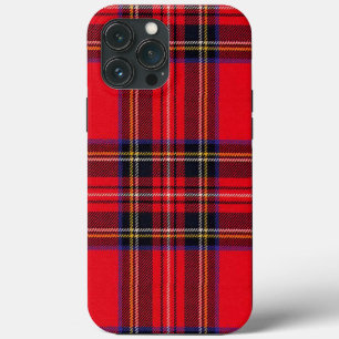 Royal Stewart tartan röd svart pläd