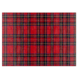 Royal Stewart tartan röd svart pläd