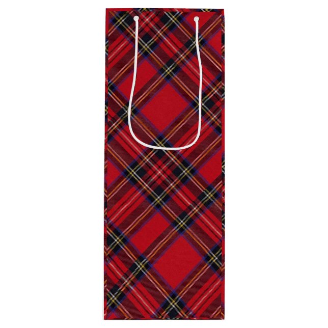 Royal Stewart tartan röd svart pläd (Framsidan)
