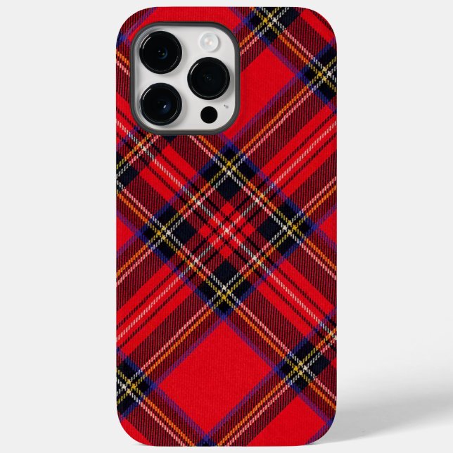 Royal Stewart tartan röd svart pläd (Baksida)