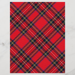 Royal Stewart tartan röd svart pläd