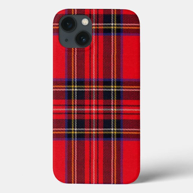 Royal Stewart tartan röd svart pläd (Baksida)