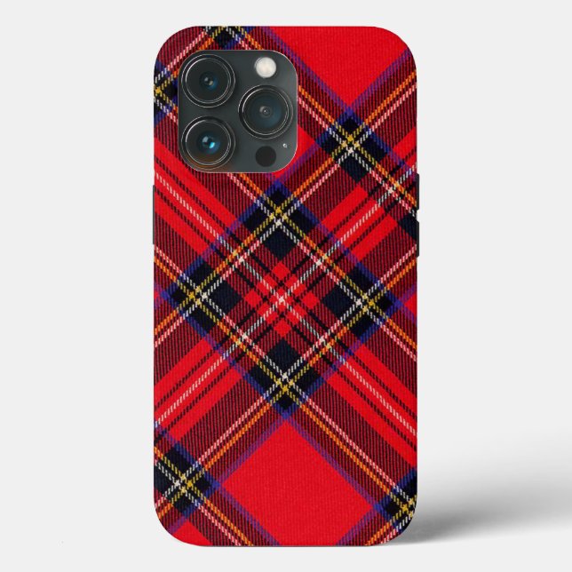 Royal Stewart tartan röd svart pläd (Baksida )