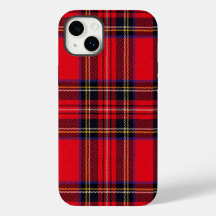 Royal Stewart tartan röd svart pläd