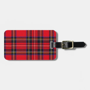 Royal Stewart tartan röd svart pläd Bagagebricka