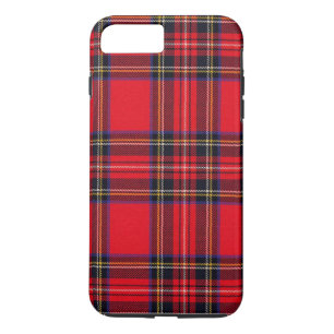 Royal Stewart tartan röd svart pläd