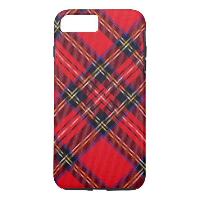 Royal Stewart tartan röd svart pläd Case-Mate iPhone Skal (Baksida)