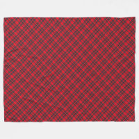 Royal Stewart tartan röd svart pläd