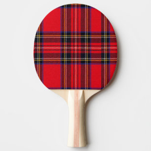 Royal Stewart tartan röd svart pläd Pingisracket