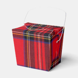 Royal Stewart tartan röd svart pläd Presentaskar