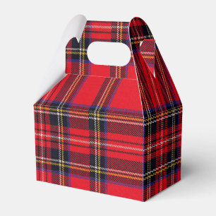 Royal Stewart tartan röd svart pläd Presentaskar