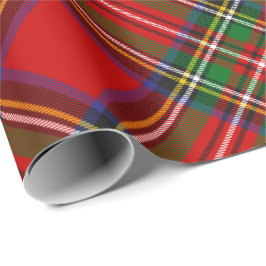 Royal Stewart Tartan Roterad Wrapping Papper Presentpapper