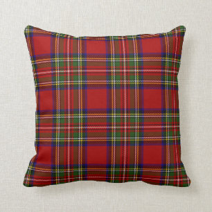 Royal Stewart Tartan Rutmönster Skotsk Mönster Kudde