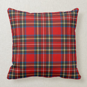 Royal Stewart Tartan Rutmönster Skotsk Mönster Kudde