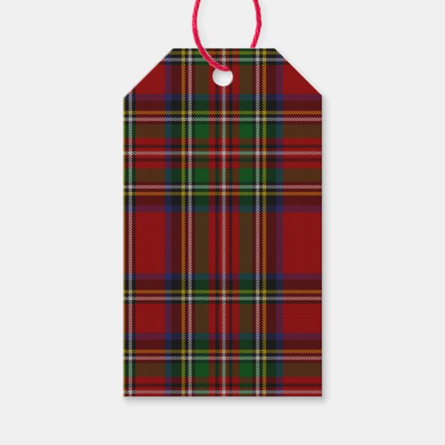 Royal Stewart Tartan Traditional Play-jul Presentetikett (Framsidan)