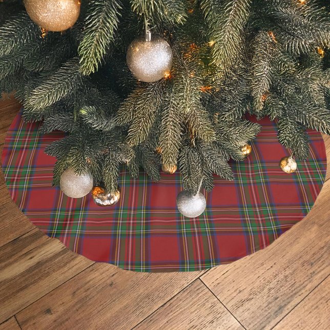Royal Stewart Tartan Traditional Play Julgransmatta Borstad Polyester (Skapare uppladdad)