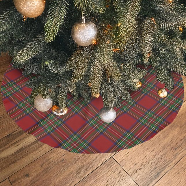 Royal Stewart Tartan Traditional Play Julgransmatta Borstad Polyester (Skapare uppladdad)