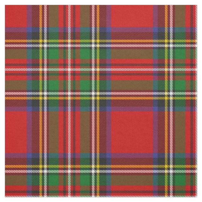Royal Stewart Tartan Tyg (Provkarta)