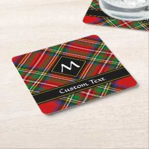 Royal Stewart Tartan Underlägg Papper Kvadrat