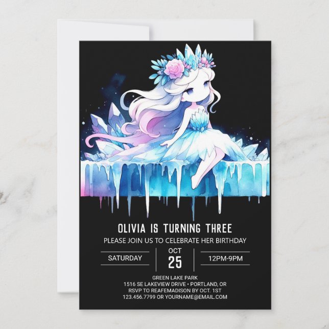 Royal Stollig Princess Birthday Inbjudningar (Framsida)