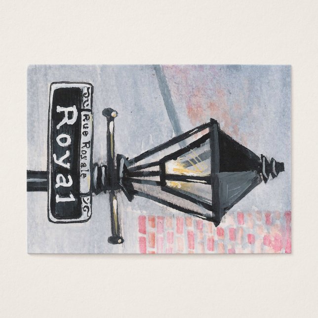 Royal Street Lamp Post Visitkort (Framsidan)