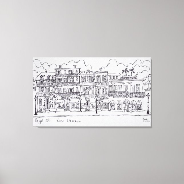 Royal Street | New Orleans, Louisiana Canvastryck (Framsida)