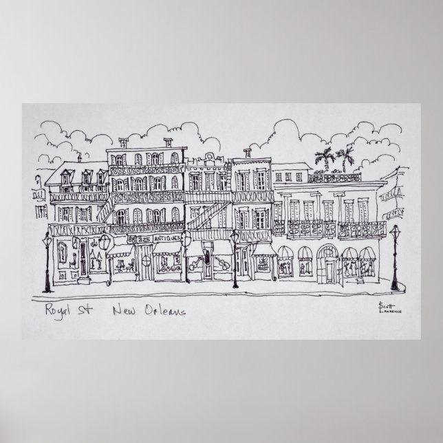 Royal Street | New Orleans, Louisiana Poster (Framsidan)