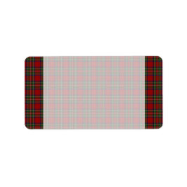 Royal Stuart Tartan Blank-adressetikett Adressetikett