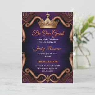 Royal Sweet 16-inbjudningar Inbjudningar