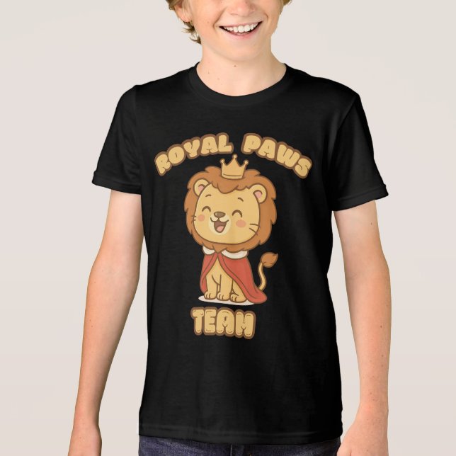 Royal Tassar Team Lejon T-Shirt - Cute Kawaii Anim (Framsida)