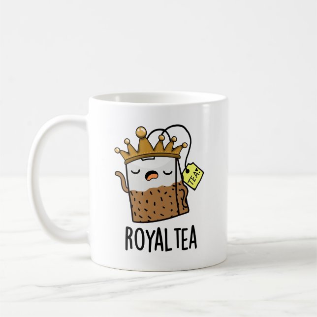 Royal-tea Funny Tea Pun Kaffemugg (Vänster)