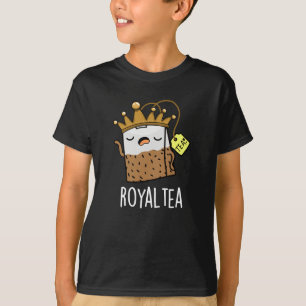 Royal-tea Funny Tea Pun Mörk BG T Shirt