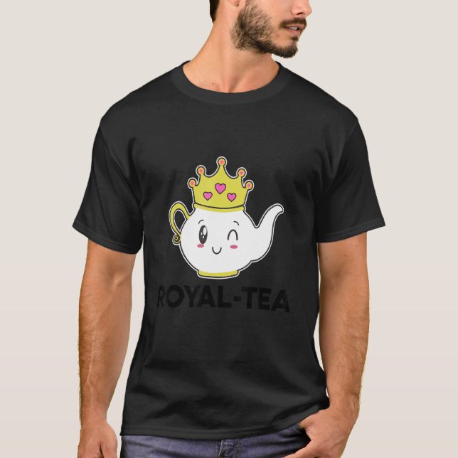 Royal tea Graphic Tea Tea Drinker Tea Brewing Cu T Shirt (Framsida)