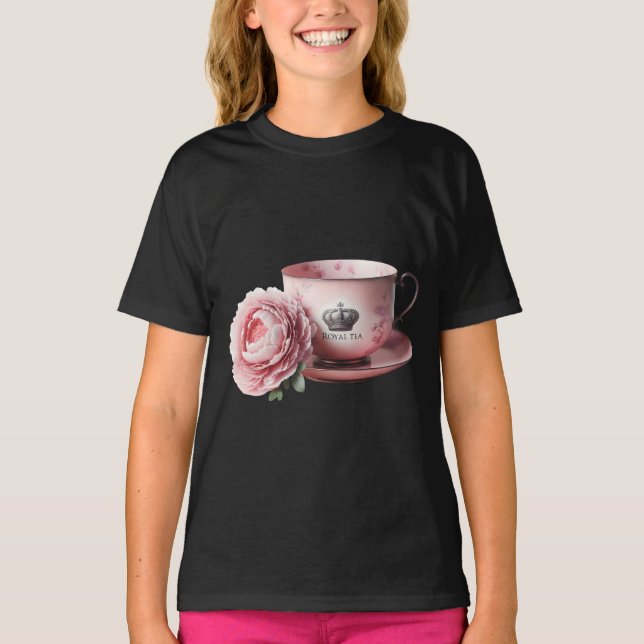 Royal Tea och Peony T Shirt (Framsida)