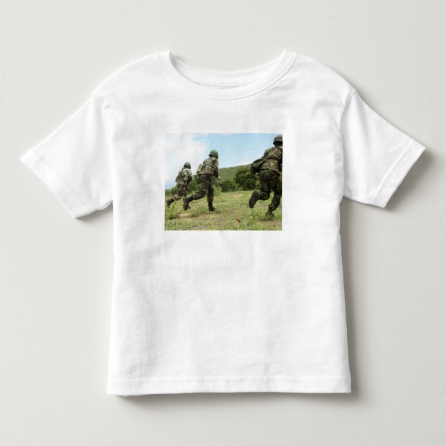 Royal Thai Marines rusar framåt för att säkra Tee Shirt (Framsida)